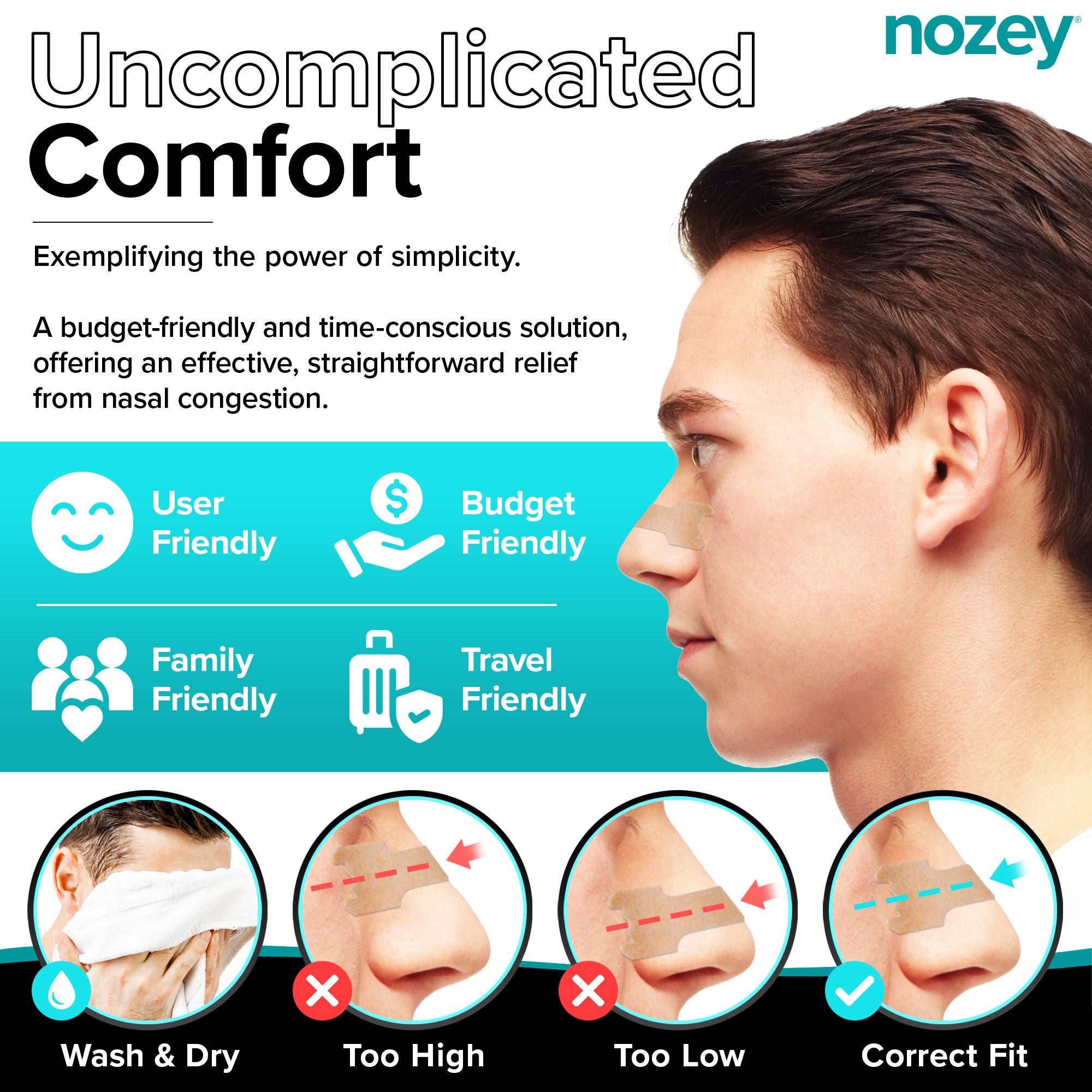 Effective nasal strips to improve breathing