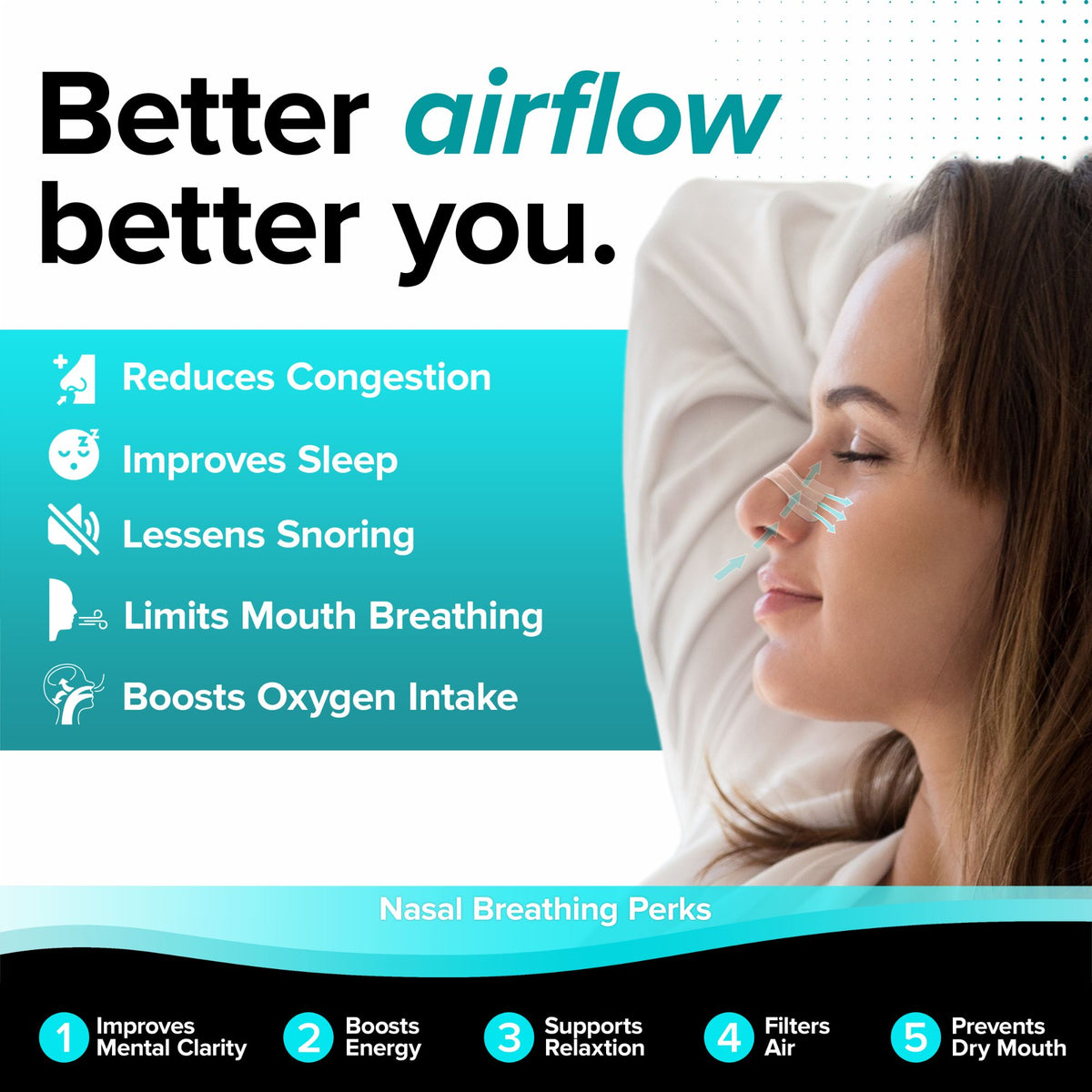 Extra strong nasal strips for effective congestion relief, anti-snoring, and improved air passage support; ideal for nighttime breathing assistance.