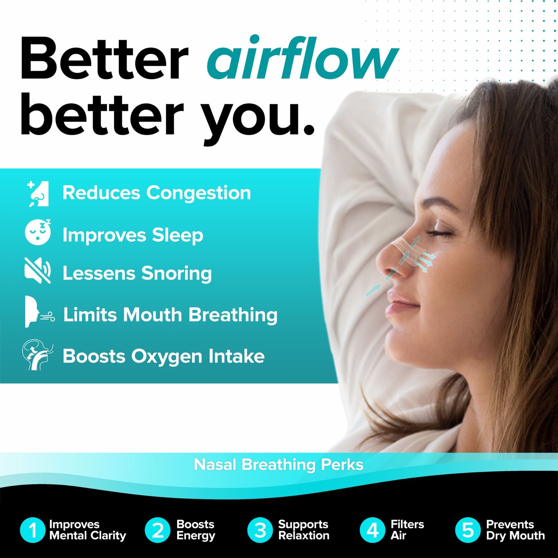 Extra strong nasal strips for effective congestion relief, anti-snoring, and improved air passage support; ideal for nighttime breathing assistance.