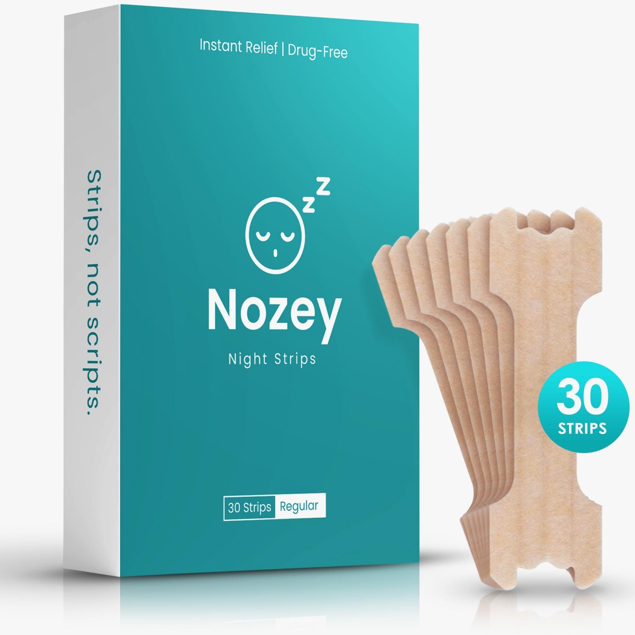 Night Strips Nasal Strips for Improved Airflow & Comfort Nozey